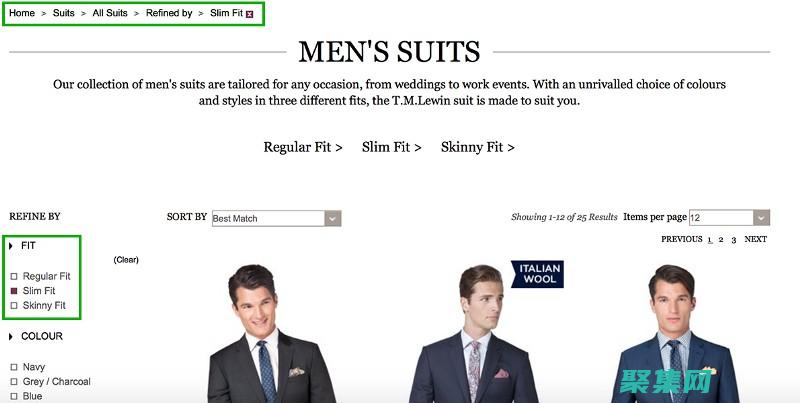 面包屑導航顯示用戶他們當前所在中的位置