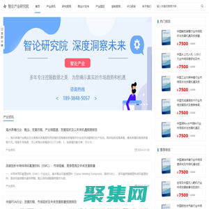 智論產業研究院-領先的市場研究與行業信息咨詢機構