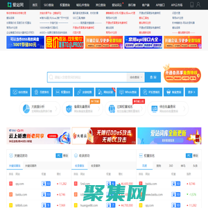 站長工具-百度權重排名查詢-站長seo查詢 - 愛站網